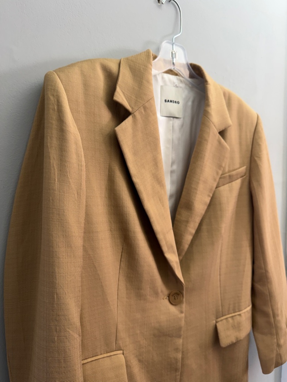 Sandro Viscose Blazer, Size 34 = XS - Picture 4 of 9